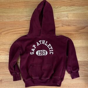GAP Kids Maroon Athletic Hoodie